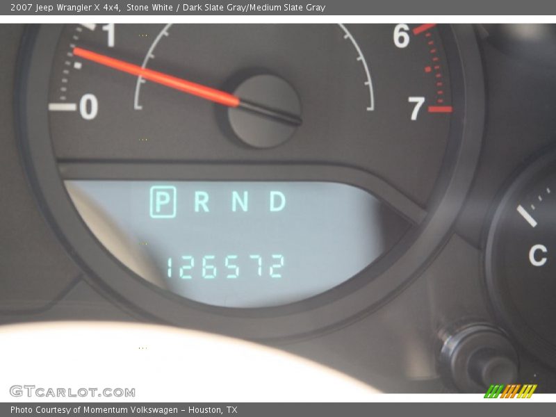 Stone White / Dark Slate Gray/Medium Slate Gray 2007 Jeep Wrangler X 4x4