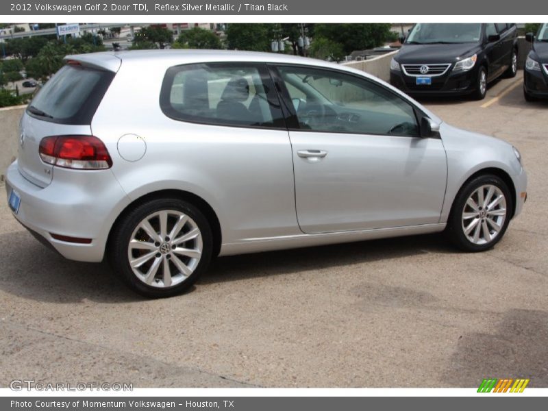 Reflex Silver Metallic / Titan Black 2012 Volkswagen Golf 2 Door TDI