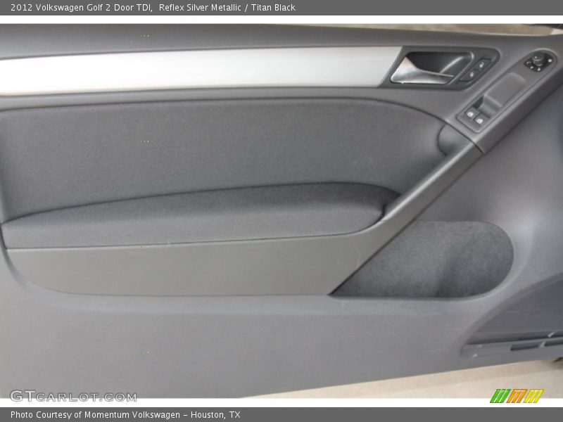 Reflex Silver Metallic / Titan Black 2012 Volkswagen Golf 2 Door TDI