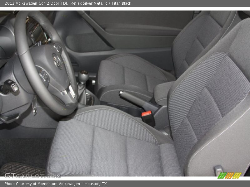 Reflex Silver Metallic / Titan Black 2012 Volkswagen Golf 2 Door TDI