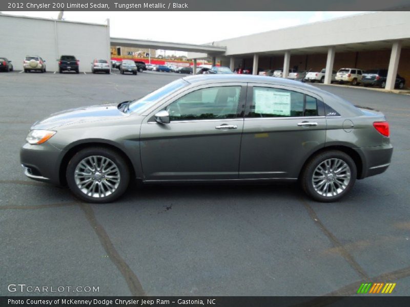Tungsten Metallic / Black 2012 Chrysler 200 Limited Sedan