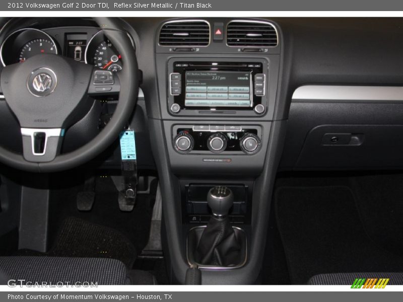 Reflex Silver Metallic / Titan Black 2012 Volkswagen Golf 2 Door TDI