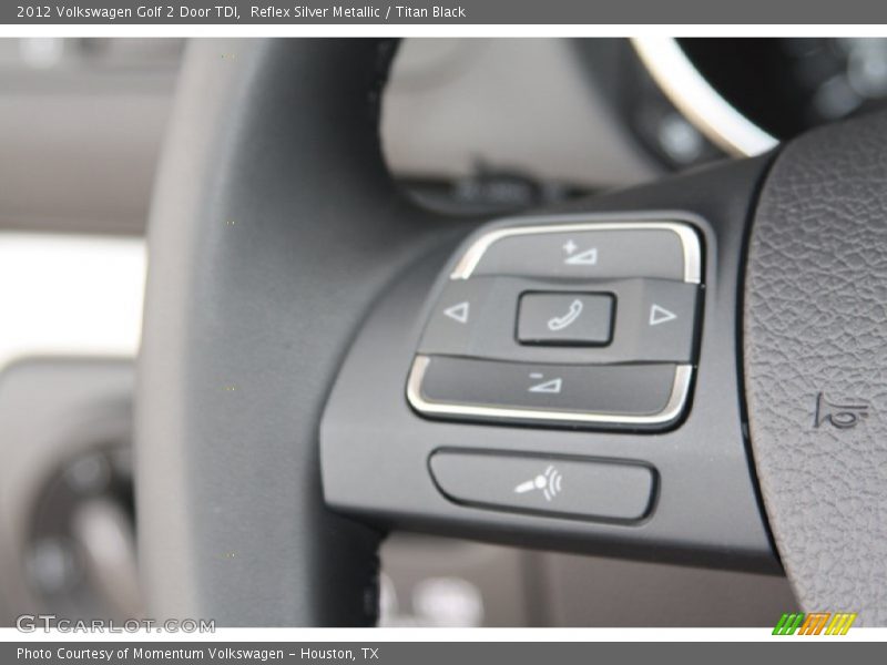 Reflex Silver Metallic / Titan Black 2012 Volkswagen Golf 2 Door TDI