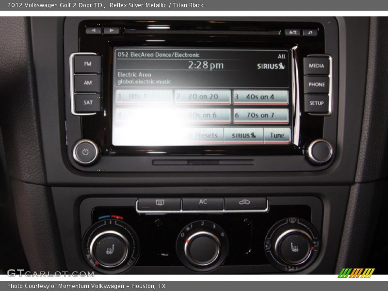 Reflex Silver Metallic / Titan Black 2012 Volkswagen Golf 2 Door TDI