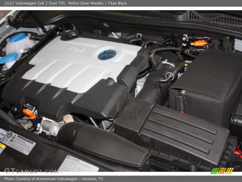 Reflex Silver Metallic / Titan Black 2012 Volkswagen Golf 2 Door TDI