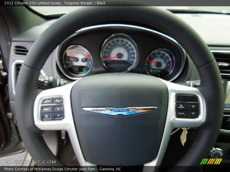 Tungsten Metallic / Black 2012 Chrysler 200 Limited Sedan