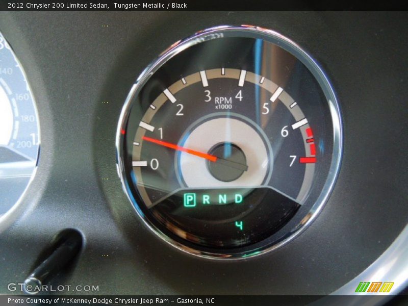 Tungsten Metallic / Black 2012 Chrysler 200 Limited Sedan