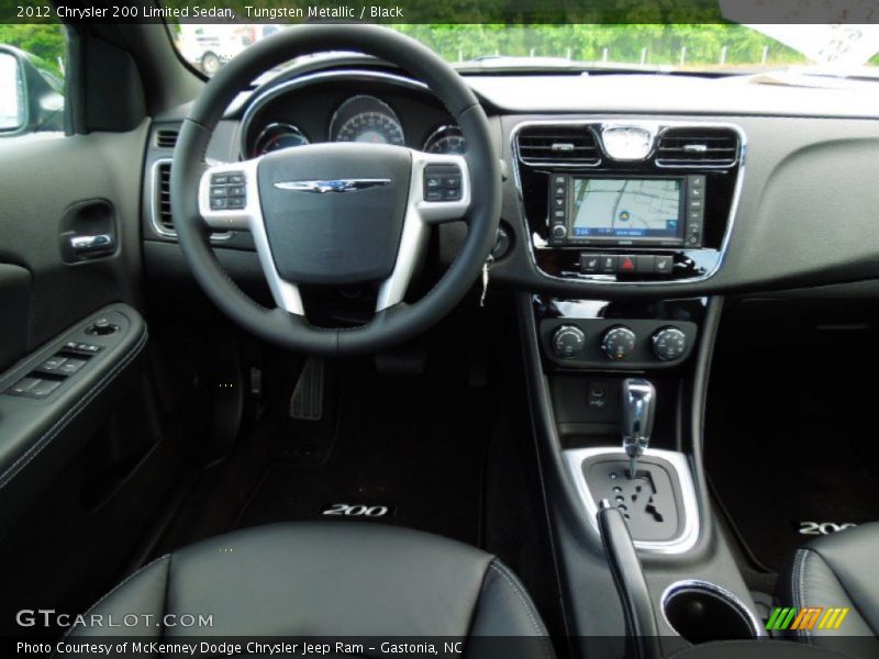 Tungsten Metallic / Black 2012 Chrysler 200 Limited Sedan