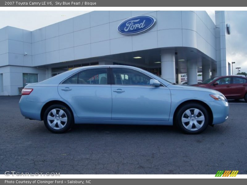 Sky Blue Pearl / Bisque 2007 Toyota Camry LE V6