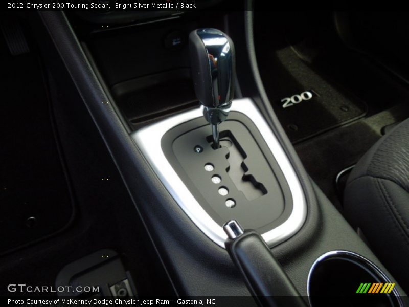 Bright Silver Metallic / Black 2012 Chrysler 200 Touring Sedan