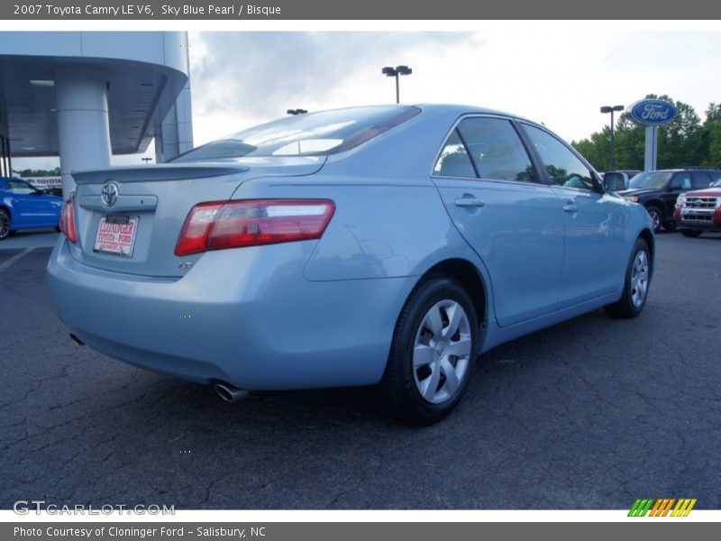 Sky Blue Pearl / Bisque 2007 Toyota Camry LE V6