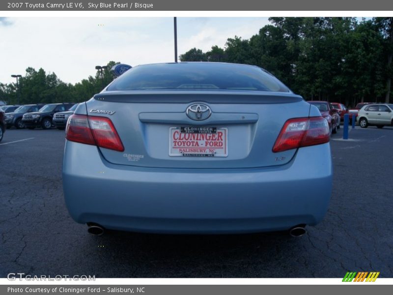 Sky Blue Pearl / Bisque 2007 Toyota Camry LE V6