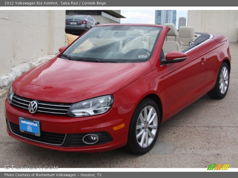 Salsa Red / Cornsilk Beige 2012 Volkswagen Eos Komfort