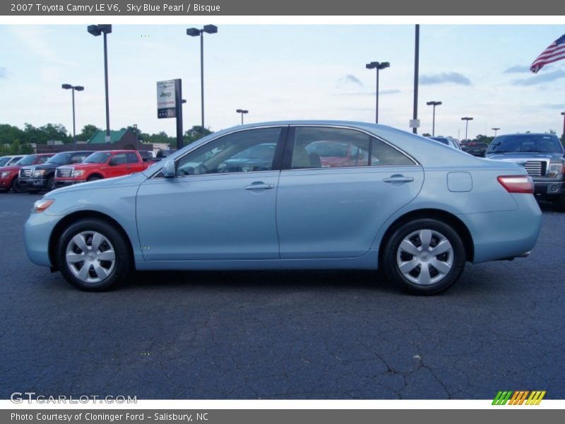 Sky Blue Pearl / Bisque 2007 Toyota Camry LE V6