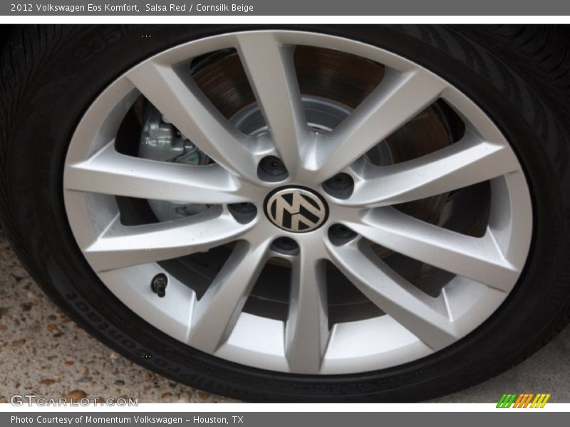 Salsa Red / Cornsilk Beige 2012 Volkswagen Eos Komfort