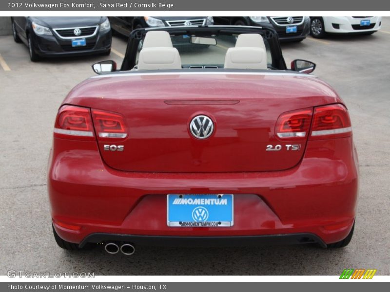 Salsa Red / Cornsilk Beige 2012 Volkswagen Eos Komfort