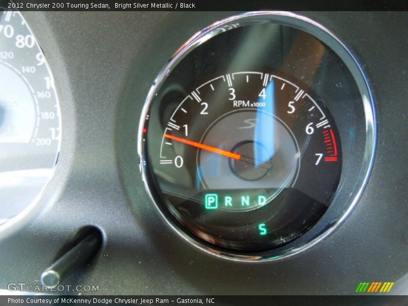 Bright Silver Metallic / Black 2012 Chrysler 200 Touring Sedan