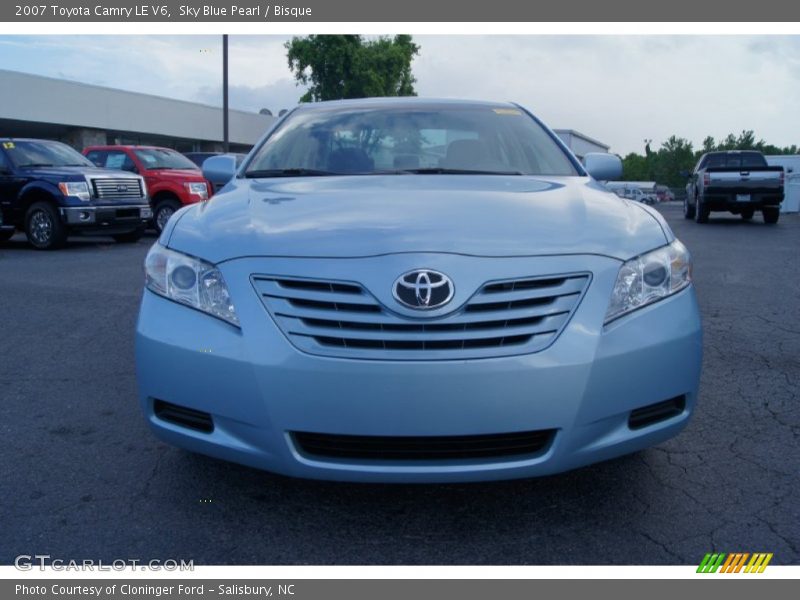 Sky Blue Pearl / Bisque 2007 Toyota Camry LE V6