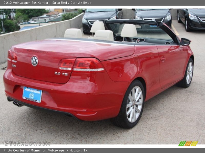 Salsa Red / Cornsilk Beige 2012 Volkswagen Eos Komfort
