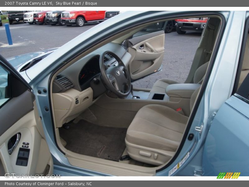 Sky Blue Pearl / Bisque 2007 Toyota Camry LE V6