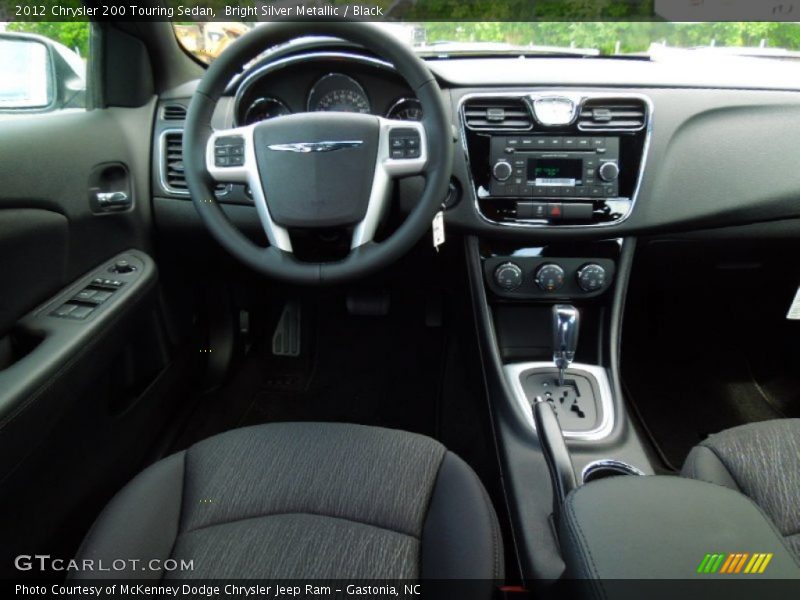 Bright Silver Metallic / Black 2012 Chrysler 200 Touring Sedan