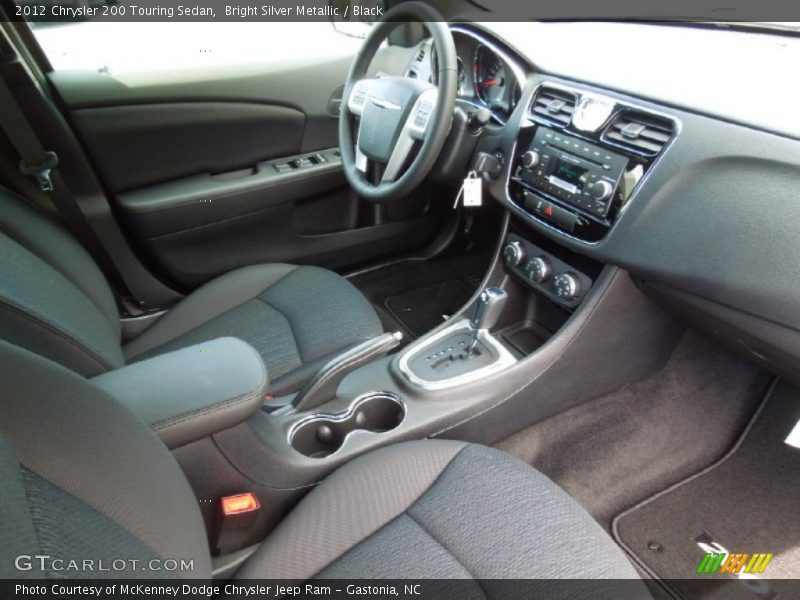 Bright Silver Metallic / Black 2012 Chrysler 200 Touring Sedan