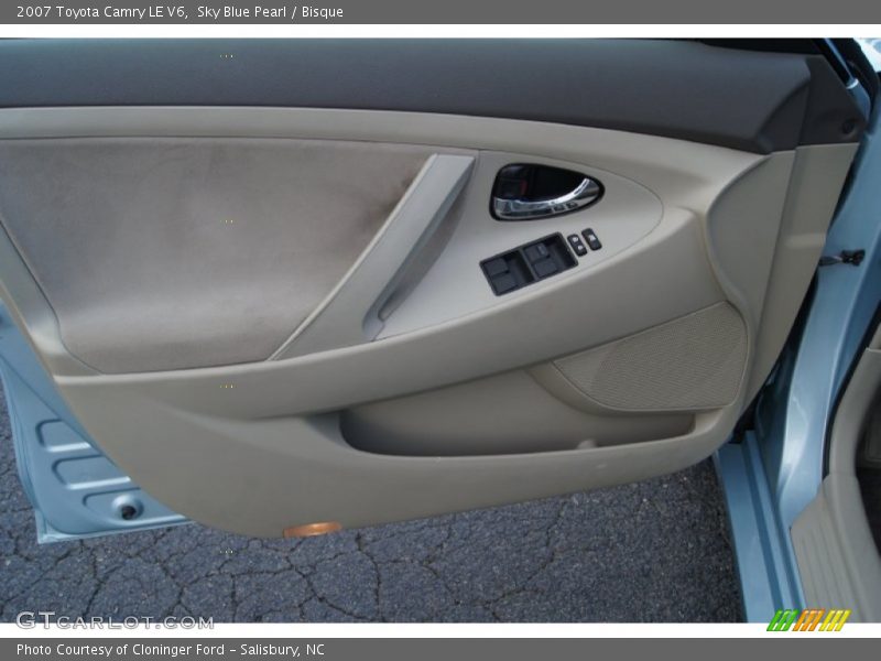 Sky Blue Pearl / Bisque 2007 Toyota Camry LE V6