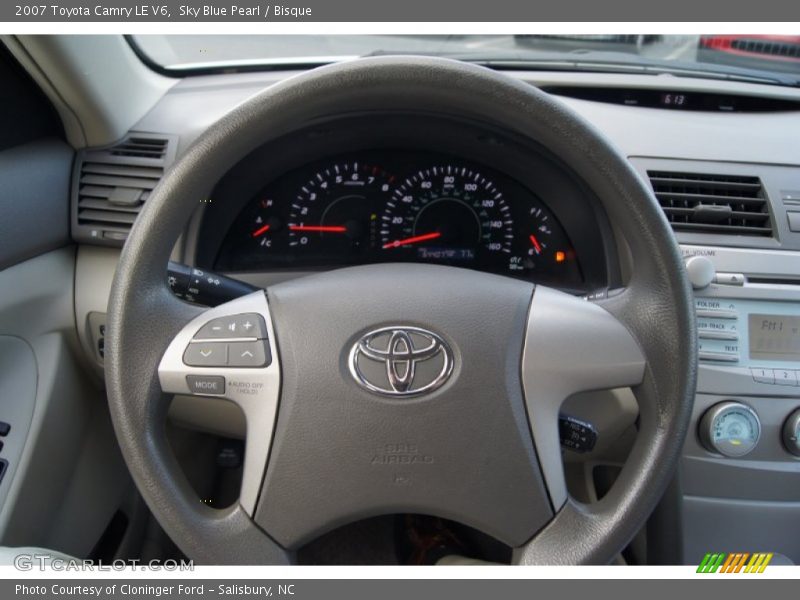 Sky Blue Pearl / Bisque 2007 Toyota Camry LE V6