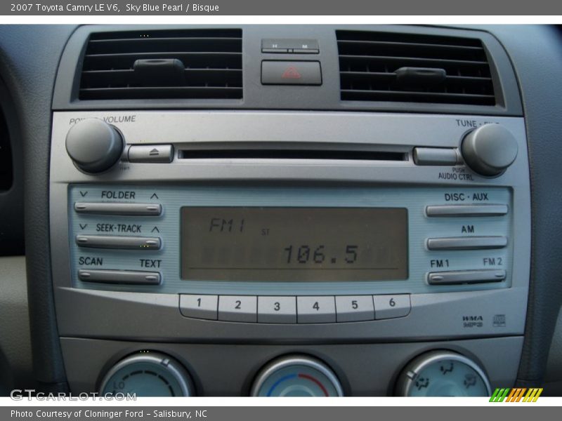 Sky Blue Pearl / Bisque 2007 Toyota Camry LE V6