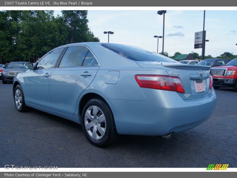 Sky Blue Pearl / Bisque 2007 Toyota Camry LE V6