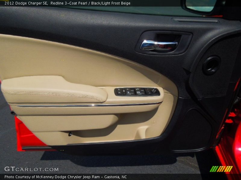 Redline 3-Coat Pearl / Black/Light Frost Beige 2012 Dodge Charger SE