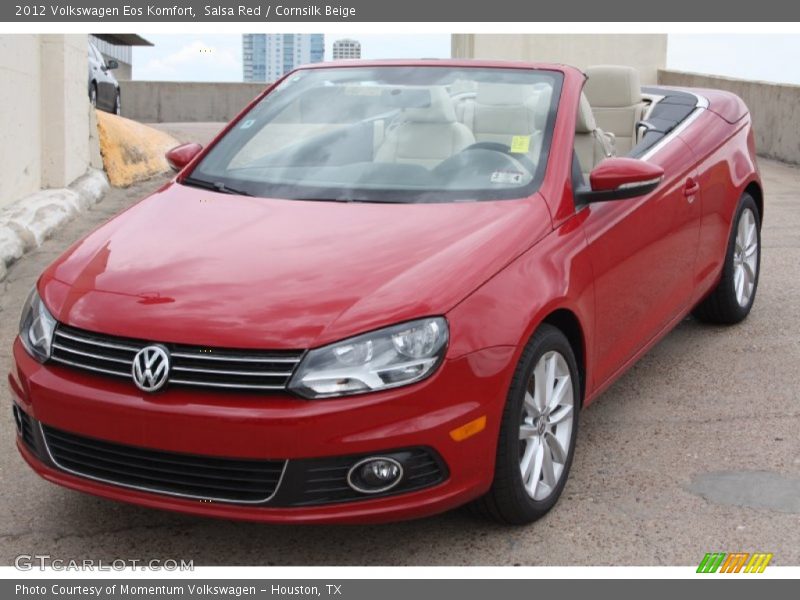 Salsa Red / Cornsilk Beige 2012 Volkswagen Eos Komfort