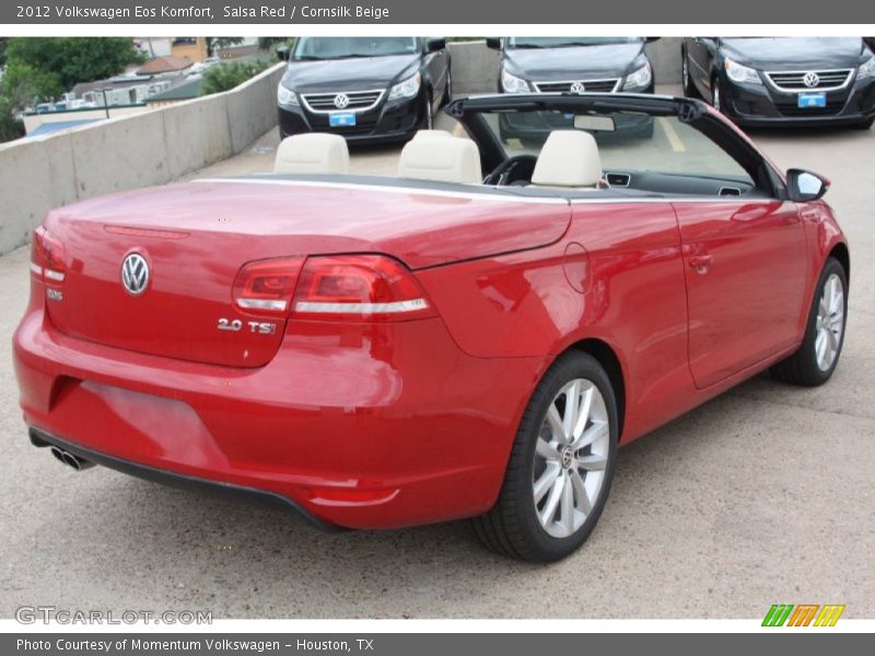 Salsa Red / Cornsilk Beige 2012 Volkswagen Eos Komfort