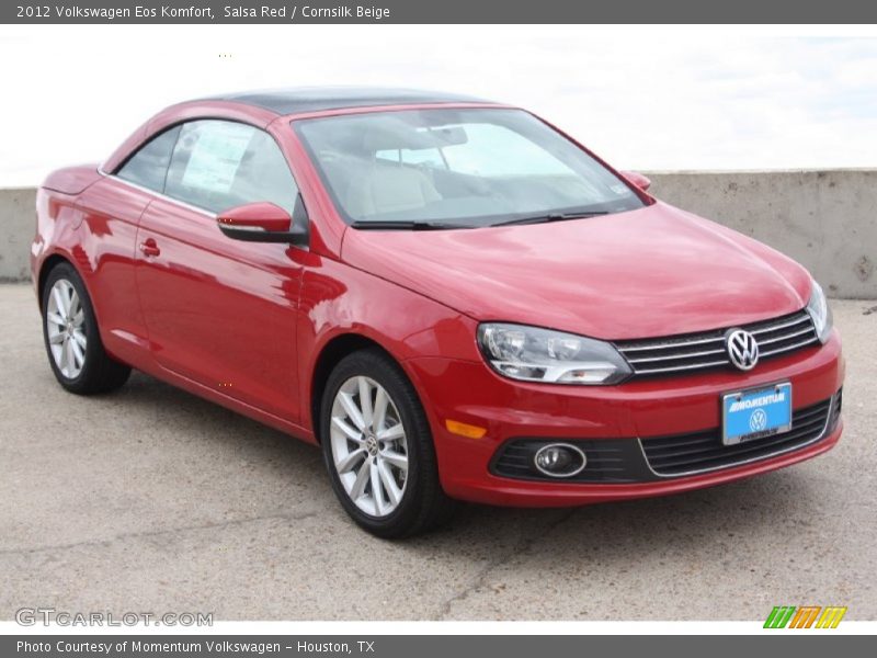 Salsa Red / Cornsilk Beige 2012 Volkswagen Eos Komfort