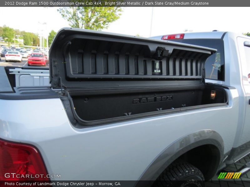 Bright Silver Metallic / Dark Slate Gray/Medium Graystone 2012 Dodge Ram 1500 Outdoorsman Crew Cab 4x4
