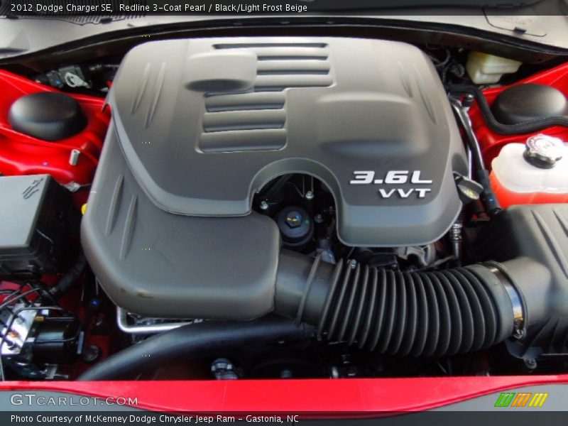 Redline 3-Coat Pearl / Black/Light Frost Beige 2012 Dodge Charger SE