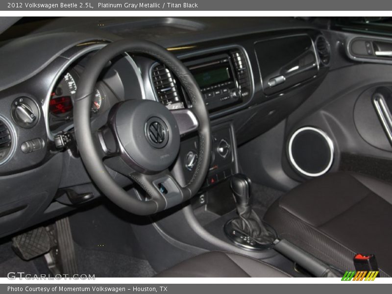 Platinum Gray Metallic / Titan Black 2012 Volkswagen Beetle 2.5L