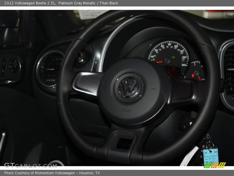 Platinum Gray Metallic / Titan Black 2012 Volkswagen Beetle 2.5L
