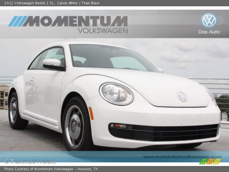 Candy White / Titan Black 2012 Volkswagen Beetle 2.5L