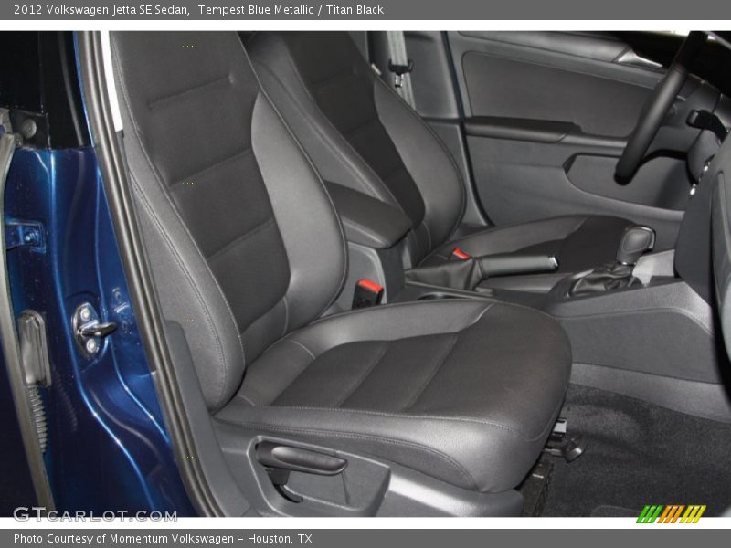 Tempest Blue Metallic / Titan Black 2012 Volkswagen Jetta SE Sedan
