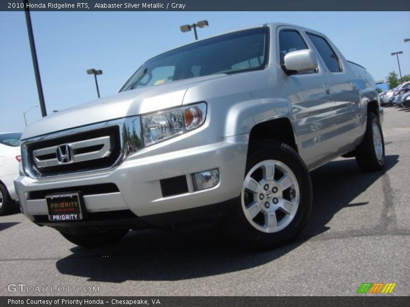 Alabaster Silver Metallic / Gray 2010 Honda Ridgeline RTS