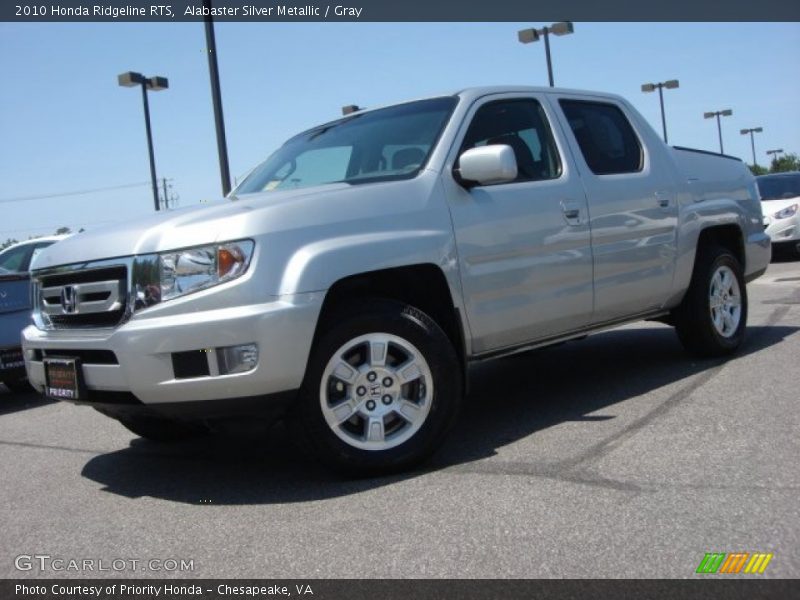 Alabaster Silver Metallic / Gray 2010 Honda Ridgeline RTS