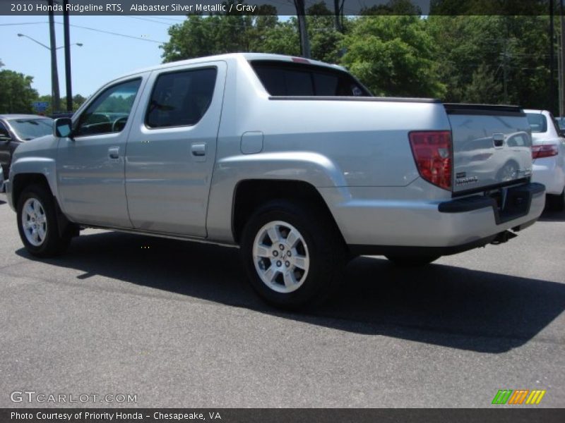 Alabaster Silver Metallic / Gray 2010 Honda Ridgeline RTS