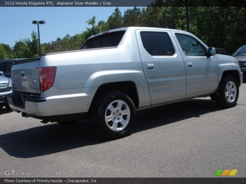 Alabaster Silver Metallic / Gray 2010 Honda Ridgeline RTS