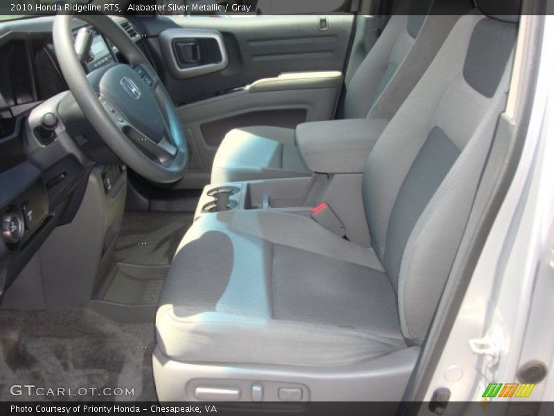Alabaster Silver Metallic / Gray 2010 Honda Ridgeline RTS