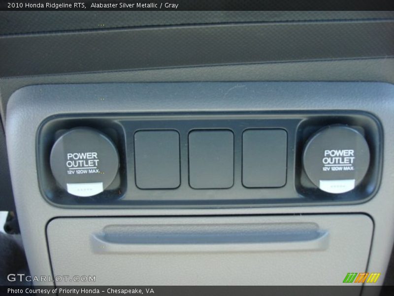 Alabaster Silver Metallic / Gray 2010 Honda Ridgeline RTS
