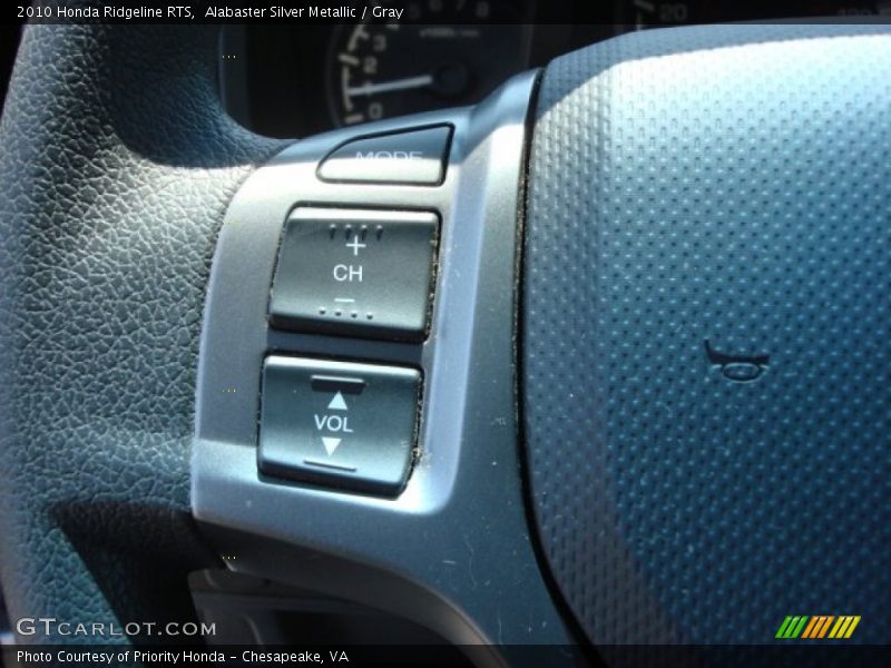 Alabaster Silver Metallic / Gray 2010 Honda Ridgeline RTS