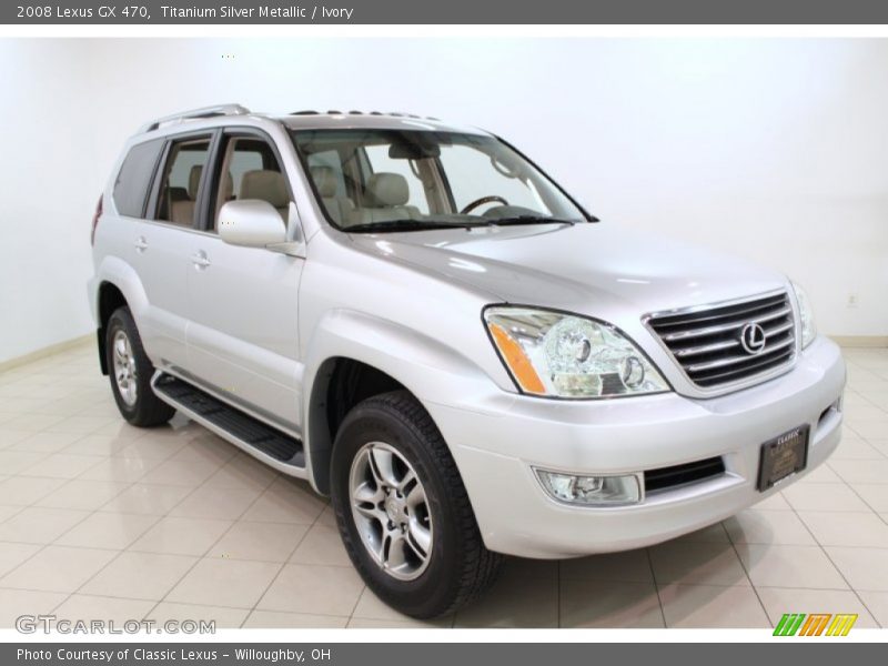Titanium Silver Metallic / Ivory 2008 Lexus GX 470