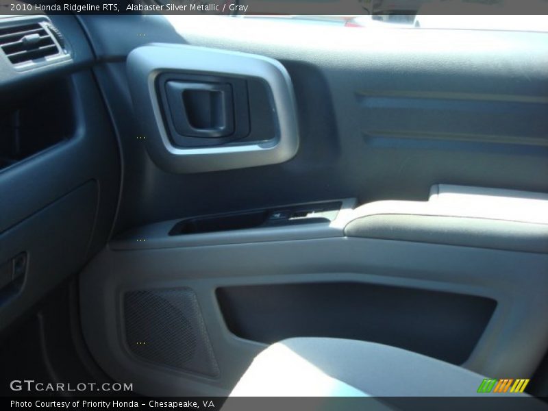Alabaster Silver Metallic / Gray 2010 Honda Ridgeline RTS