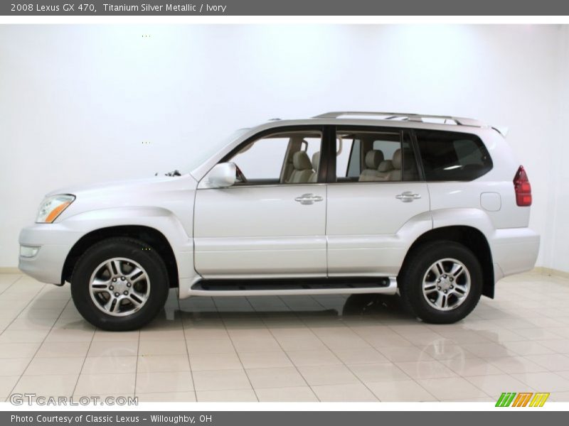 Titanium Silver Metallic / Ivory 2008 Lexus GX 470